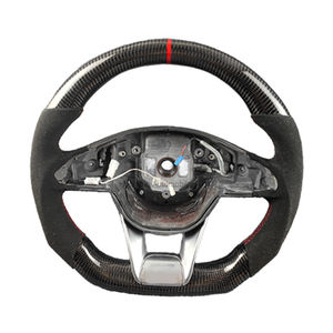 Volante de fibra de carbono Alcantara de fabricación de precisión de fábrica para volante de coche Mercedes Benz AMG W205 - Product Image 1