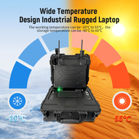 Ordinateur portable robuste étanche 15,6 pouces avec triple écran, 16 Go, Intel, Linux Professionnel, 1 To, pour usage industriel et d'urgence intensif