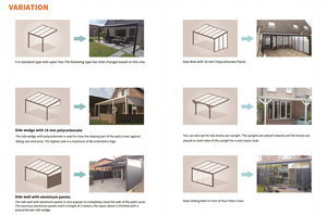 Abri de voiture mural en <span class=keywords><strong>aluminium</strong></span> pour extérieur, certifié CE - Product Image 5