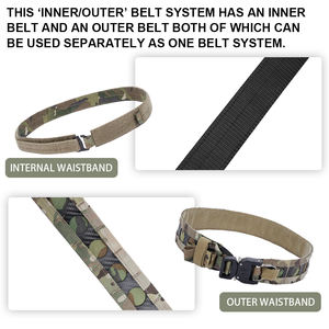 Cintura tattica a sgancio rapido per servizio di sicurezza leggera cintura centrale tattica in Nylon Molle di alta qualità da uomo - Product Image 5