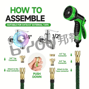 Conectores Metálicos de Expansión Rápida de Buena Calidad, 3 Veces la Longitud Original, con 10 Boquillas, Personalizables de 25 a 250 Pies de Longitud - Product Image 4