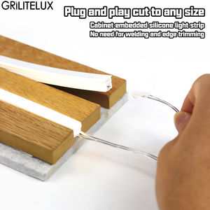 Tira de Luz LED de Neón Flexible de Silicona de 12V 24V, Corte Libre, Sin Costuras, para Proyectos de Iluminación Lineal y Señalización DIY - Product Image 4