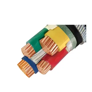 XLPE Kabel Listrik Berselubung PVC Terisolasi 50Mm X 4 Inti Bentuk Segitiga IEC60502-1