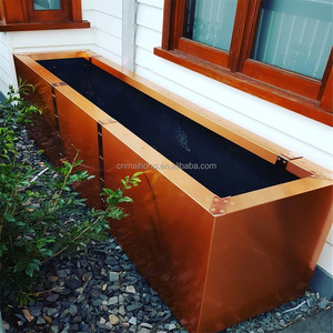Grande jardinière en métal pour paysage Lits surélevés Découpés au laser Écran de confidentialité décoratif Treillis <span class=keywords><strong>Pot</strong></span> de fleur écologique durable - Product Image 6