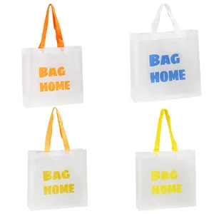 Индивидуальные водонепроницаемые экологически чистые полипропиленовые тканые ламинированные прозрачные тканые сумки для покупок
