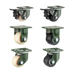 YTOP 2" 2.5" 3" Nylon Super High Load Casters 50mm 63mm 75mm Casters And Double Ball Bearing Low Gravity Casters