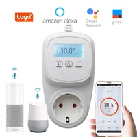 Termostato Digital Inteligente WiFi con Enchufe para Uso en Hoteles, Diseño Moderno, Sistema de Calefacción por Suelo Radiante Eléctrico