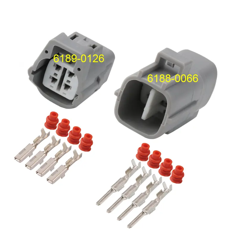 90980-10942 4 Pin HW mühürlü oto konektörü işık lambası Motor oksijen sensörü konnektörü 6188-0066 6189-0126
