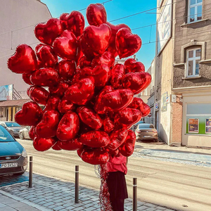 Globos <span class=keywords><strong>de</strong></span> Aluminio en Forma <span class=keywords><strong>de</strong></span> Corazón <span class=keywords><strong>de</strong></span> 18 Pulgadas al por Mayor para Bodas, San Valentín, Despedidas <span class=keywords><strong>de</strong></span> Soltera, Navidad, <span class=keywords><strong>Halloween</strong></span> - Helio - Product Image 3