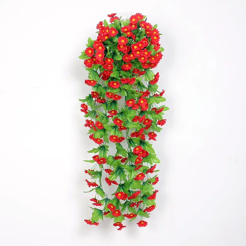 82cm artificiale appeso a parete pianta artificiale fiori appesi piante artificiali fiori appesi vite Gerbera artificiale