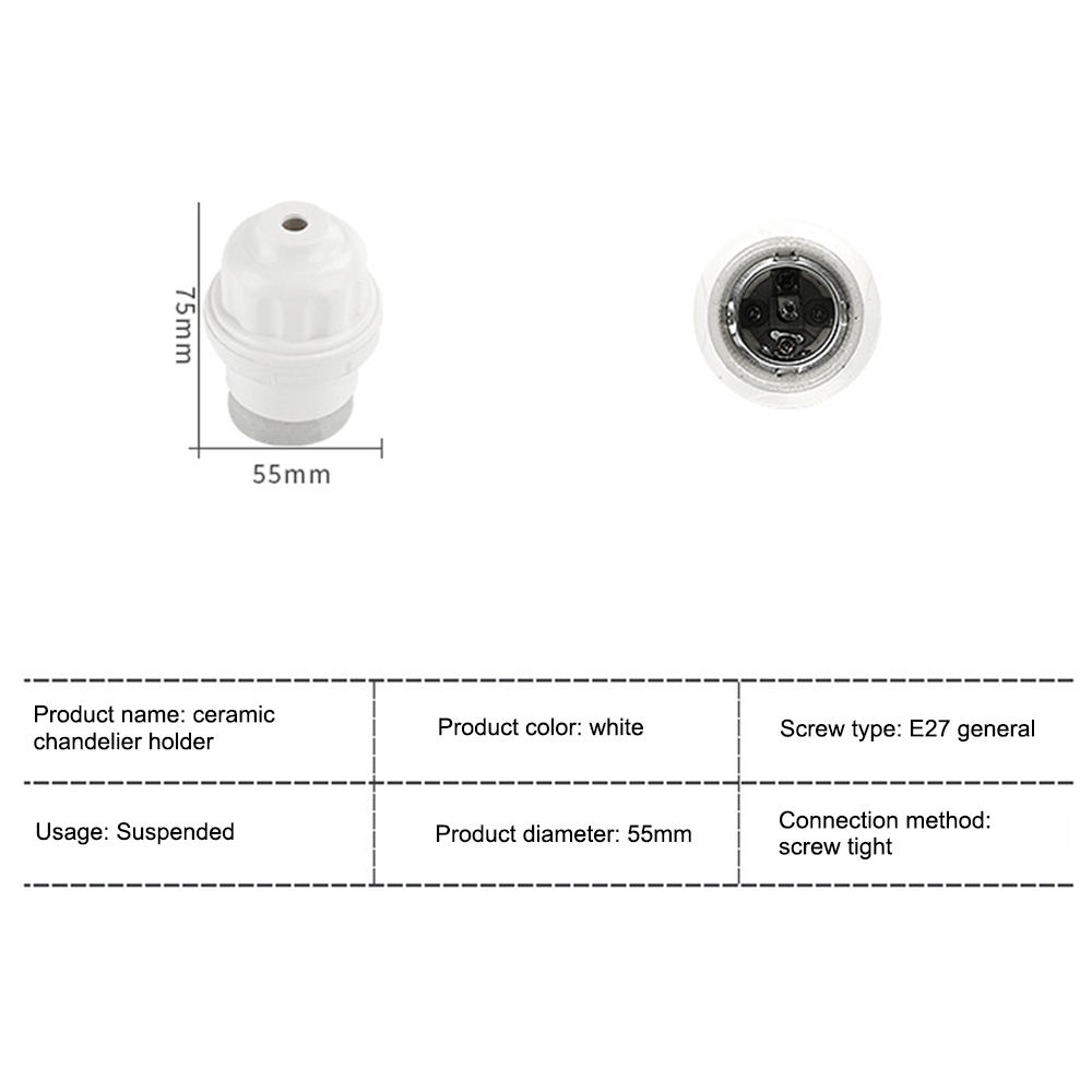 Portalampada in Ceramica