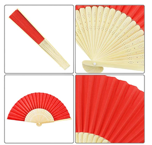 Vente chaude 2021 : Éventails de mariage en papier et bambou de 21 cm, parfaits pour les mariages, les promotions et les cadeaux - Product Image 2