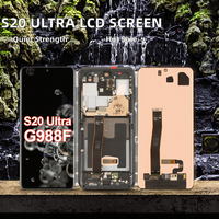 Écran tactile TFT Super OLED d'origine avec cadre pour Samsung Galaxy S20 Ultra – Pièces de rechange pour téléphone portable – Garantie 1 an