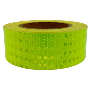 Ruban réfléchissant prismatique en PVC adhésif, haute visibilité, rétro-réfléchissant, vert, rouge, blanc, en nid d'abeille, indéchirable, pour camion - Product Image 3