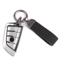 Custom Luxury Genuine Leather Keychain, Car Key Holder
