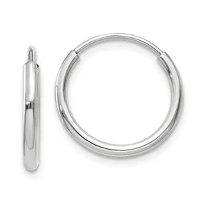 Titanium Steel Clipping Continous Endless Hoop Earring for Women Girls