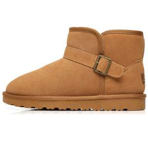 Classique Odm Oem Logo bottes de neige semelle intérieure en fourrure chaude hiver <span class=keywords><strong>bottines</strong></span> courtes pour femmes et hommes chaussures thermiques confortables - Product Image 1