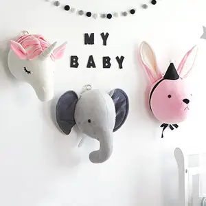 Cute animals design kids cute decorated room soft decoration accessories for baby room