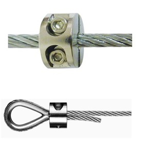 Eda 316 Stainless Steel Wire Rope <b>Clamp</b> 10mm Metric Size For General Use - Product Image 1