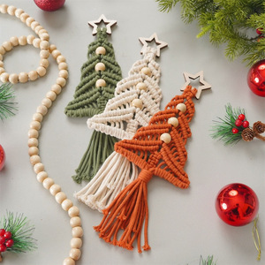 Tapiz <span class=keywords><strong>de</strong></span> Macramé con Mezcla <span class=keywords><strong>de</strong></span> Algodón Reciclado, Adorno Navideño <span class=keywords><strong>de</strong></span> Estilo Bohemio Moderno, Venta al por Mayor <span class=keywords><strong>de</strong></span> Fábrica, Regalo Duradero - Product Image 2