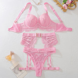 Lingeries <span class=keywords><strong>Sexy</strong></span> <span class=keywords><strong>Sexy</strong></span> Push up reggiseno in spugna <span class=keywords><strong>completo</strong></span> biancheria intima di lusso intimo pizzo reggiseno rosa <span class=keywords><strong>Sexy</strong></span> femminile <span class=keywords><strong>completo</strong></span> - Product Image 3