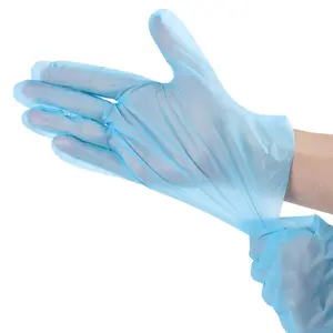 Sarung tangan sekali pakai Tpe kualitas makanan, sarung tangan tipis transparan anti licin tahan air nyaman untuk rumah restoran
