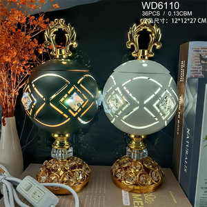 Factory Directly Sale Islamic Metal <strong>Incense</strong> burner with Switch Ramadan Gift Electric Mabkhara burner with LED <strong>Light</strong> - Product Image 2