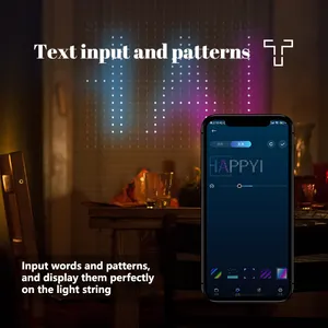 Findpop – rideau LED scintillant avec application de contrôle WiFi, guirlande lumineuse pour noël, mariage, DIY, Graffiti