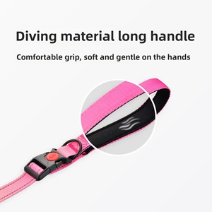 רתמת בטיחות לכלב עם רצועה אלסטית נשלפת, עמידה במיוחד, סופגת זעזועים, רצועת מותן באנג'י לריצה - Product Image 2