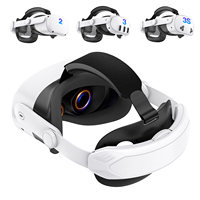 Sangle de tête VR réglable, bandeau confortable sans recharge, compatible avec les casques VR Meta Quest 2 3 3S, accessoires en éponge ABS