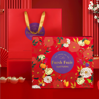 Boîte cadeau d'emballage de fruits boîte ondulée personnalisée avec emballage de logo boîte d'emballage de fruits pliable