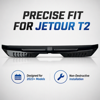 Aileron de toit arrière style sport pour Jetour Traveler & Shanhai T2 SUV, aileron fixe pour vitre arrière, extérieur