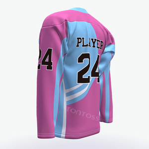 ชุดเสื้อเจอร์ซี่ฮ็อกกี้น้ำแข็งขนาดเล็กชุดฮ็อกกี้พร้อมพิมพ์โลโก้ระเหิดแบบกำหนดเอง2026 2025 - Product Image 3