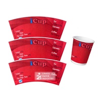 Gobelets en papier biodégradables personnalisables de marque LINXIU, revêtement PE, à paroi simple/double, qualité alimentaire, flexographiques
