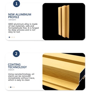 Panel de Pared de Aluminio Decorativo 3D Cóncavo-Convexo Serie 6000, Servicios de Corte y Doblado para Uso en Interiores/Exteriores - Product Image 5