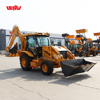 Venta al por mayor de la nueva retroexcavadora cargadora LEIYU (cargadora de ruedas) con capacidad de carga de 2500 kg, potencia de 85 kW, capacidad de la cucharón de 1 m y alto momento de carga.
