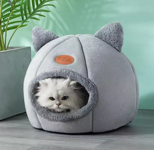 Nueva comodidad para dormir profundo en invierno <span class=keywords><strong>Cama</strong></span> para gatos Iittle Mat Basket Small Dog House Products Tienda para mascotas Cozy Cave Nest Indoor <span class=keywords><strong>Cama</strong></span> Gato - Product Image 4