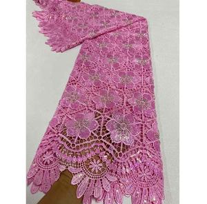 Новый гипюр шнур хлопок швейцарская вуаль кружева африканский шнур вышивка новый белый роскошный гипюр шнур вышивка свадьба - Product Image 4