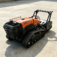 Tondeuse à gazon intelligente 38HP avec GPS, robot autonome à commande RTK GNSS pour pentes raides, machine de débroussaillage pour fermes solaires
