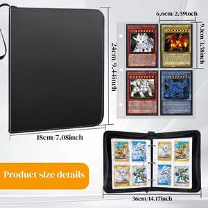 Y Y Wholesale 4 Pockets Zippered Pokemo Ned Folders Trading Card Binder - Product Image 3