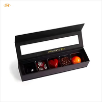Logo personnalisé Emballage cadeau de luxe truffe Caja Almohadilla en papier rigide Boîte de chocolat Cikolata Kutusu Luks Caja Para Bombones