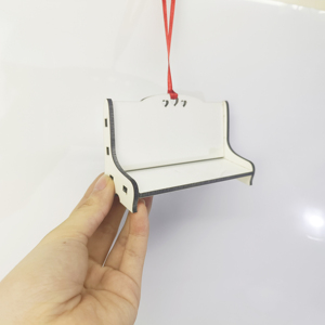 White Plain MDF Blank Sublimation <strong>Memorial</strong> <strong>Bench</strong> With Custom logo Size Ornaments - Product Image 5