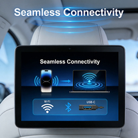 ODM Moniteur de voiture Android 11 pouces pour siège arrière avec 4G LTE, Wi-Fi, Bluetooth, GPS, double Type C et écran anti-reflet pour véhicules