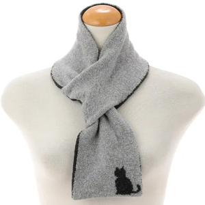 Fabricants en gros d'écharpes en tricot de taille moyenne, écharpes en tricot multicolores sur mesure, écharpes épaisses en polyester, écharpes d'hiver - Product Image 3