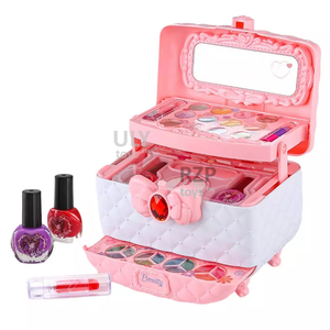 Kits de <span class=keywords><strong>maquillage</strong></span> pour filles - Trousse de <span class=keywords><strong>maquillage</strong></span> en plastique ABS avec cosmétiques et outils pour les ongles, boîte de jeu de rôle et de créativité pour les enfants de 3 <span class=keywords><strong>ans</strong></span> et plus - Product Image 4
