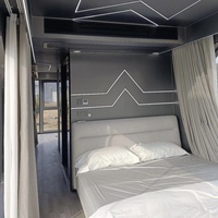 Maison conteneur préfabriquée, maison mobile 20 pieds, caravanes de voyage CE pour le glamping, les attractions touristiques et l'hébergement haut de gamme