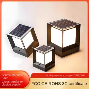Aluminum 4x4 5x5 or 6x6 3W 5W 7W Modern <b>Garden</b> Solar LED Pillar <b>Light</b> for Outdoor Gate and Post - Product Image 6
