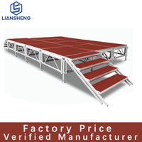 Concerts Plancher Blocs En Bois Dj Choral Risers Rétractable En Aluminium Pont Podium Portable Scène Couvre À Vendre