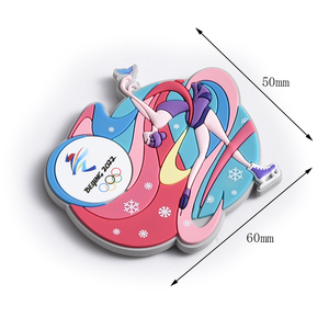Customized PVC Gift Souvenir Figure Skating Winter Olympics Fridge Magnet - Product Image 4