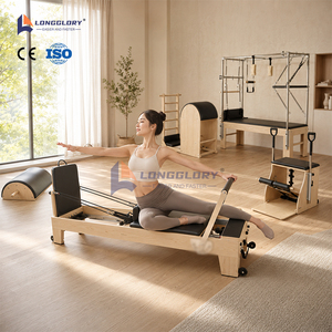 Equipo Comercial de <span class=keywords><strong>Pilates</strong></span> <span class=keywords><strong>Reformer</strong></span> de Madera de Arce para Recuperación Postparto y Moldeamiento Corporal - Product Image 2